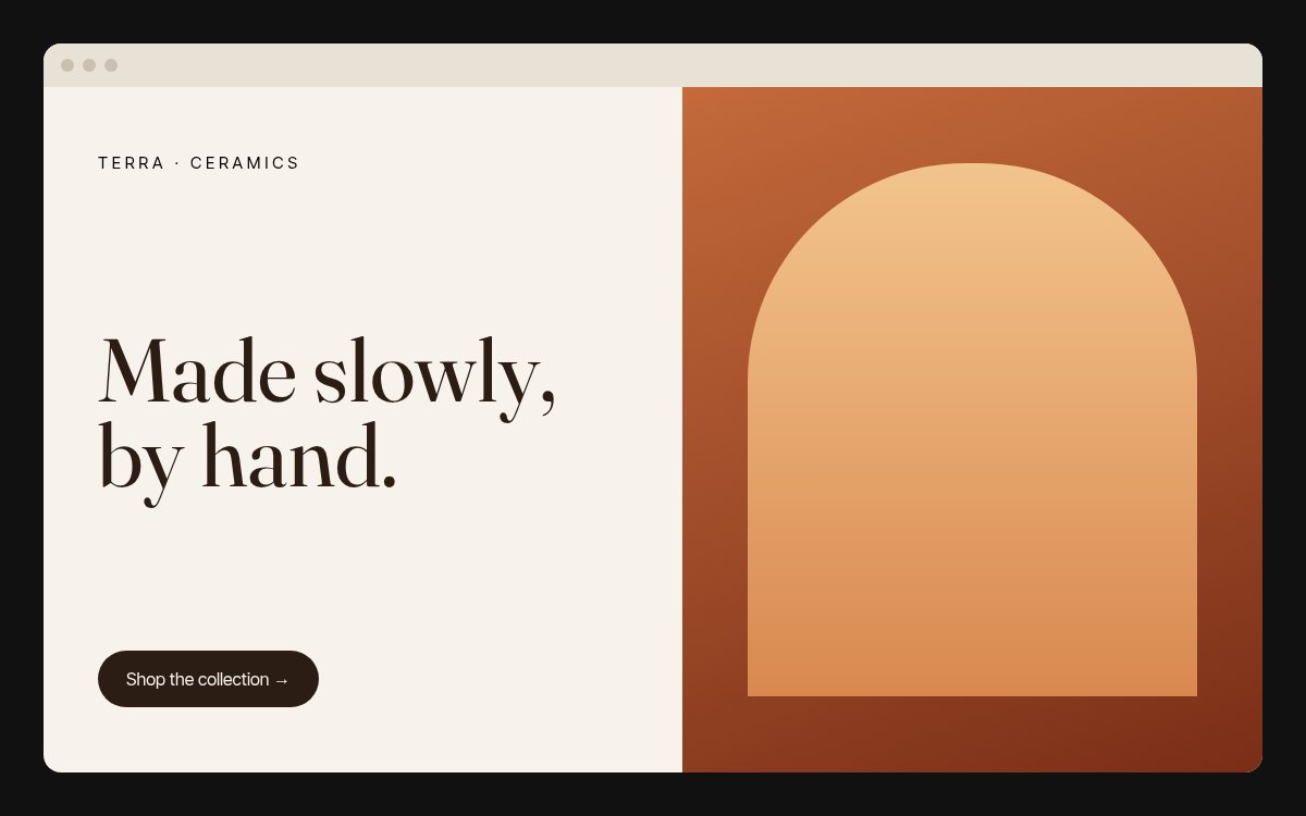 Website sample concept